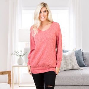 NWT women’s cozy casual sweatshirt top long sleeve